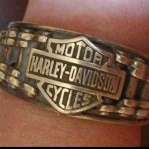 STERLING SILVER STAMPED HARLEY-DAVIDSON RING SIZE 9.75